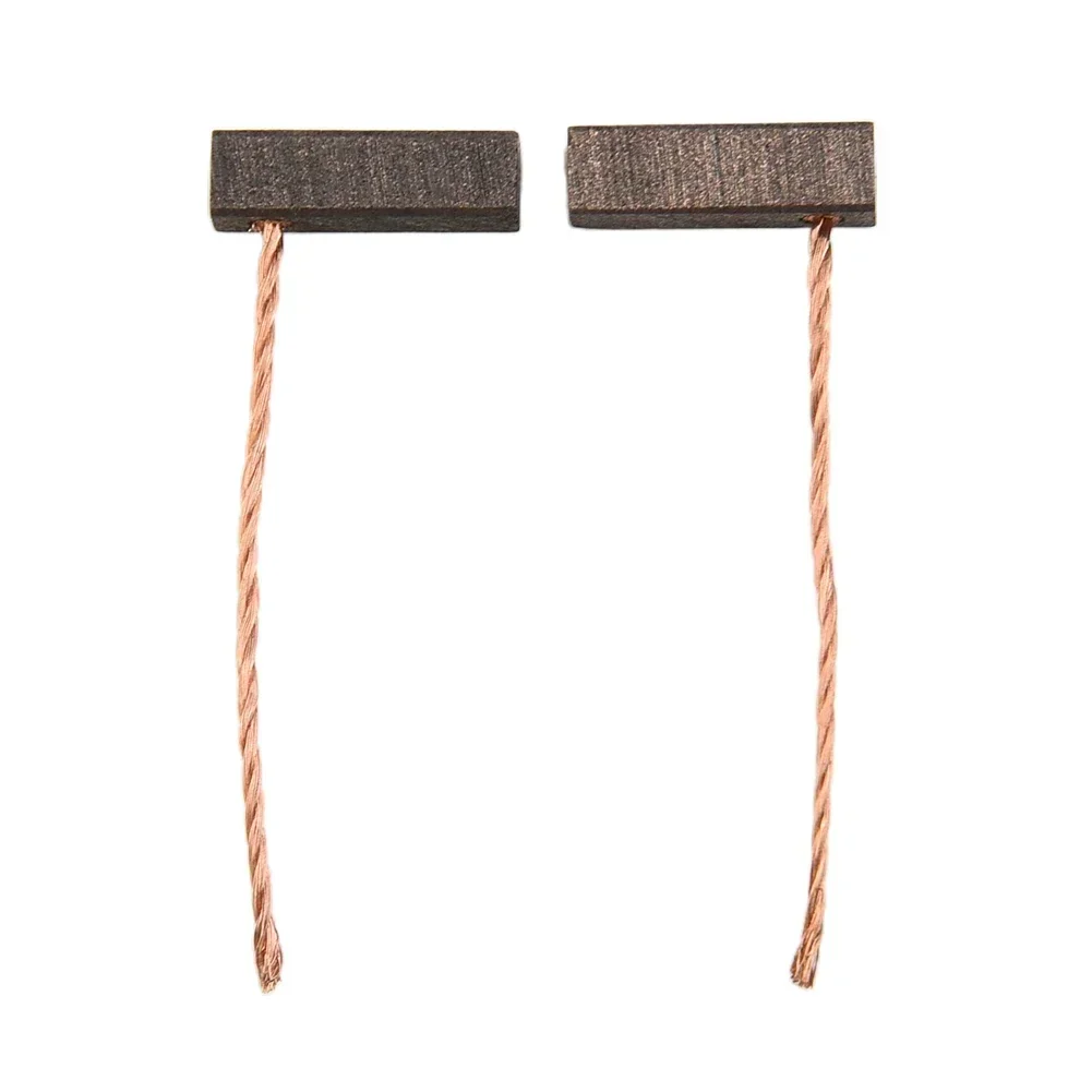 2 pezzi spazzola di carbone 5x5x16mm grafite sostituzione spazzola per trapano a percussione rotante sega circolare sega da taglio smerigliatrice angolare