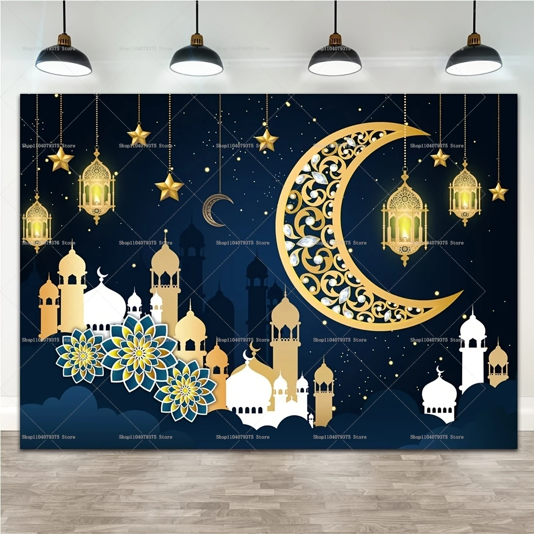 Ramadan Photography Background Eid Al-Fitr Photo Booth Decoration Home 2025 Islamic Muslim Festival Party Photo Booth Supplies