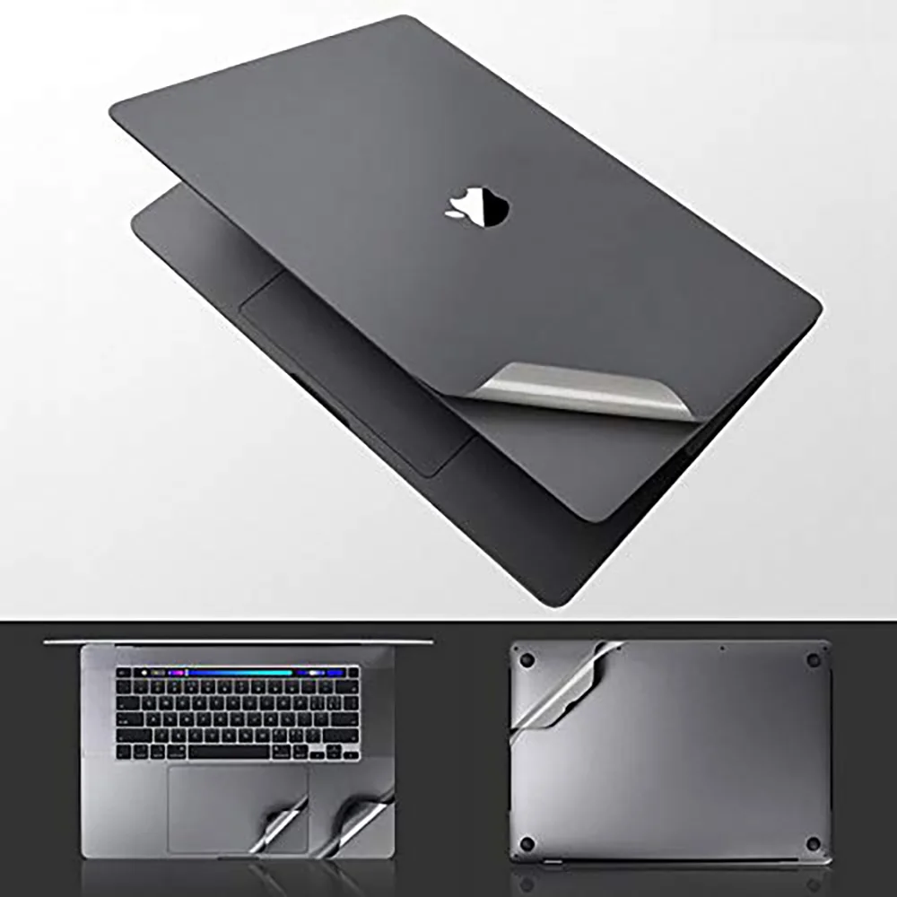 Textura original filme de proteção da pele do portátil para macbook air 13 13.6 15.3 m1 m2 pro 14 16 2023 anti-risco capa do portátil adesivo