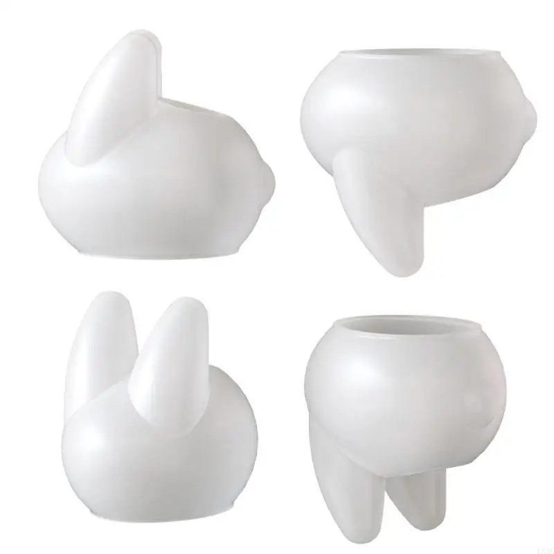 Versatile Sturdy Silicone Mould Fashion Accessory for Rabbits Shaped Candlesticks Portable for Personalize Decoration