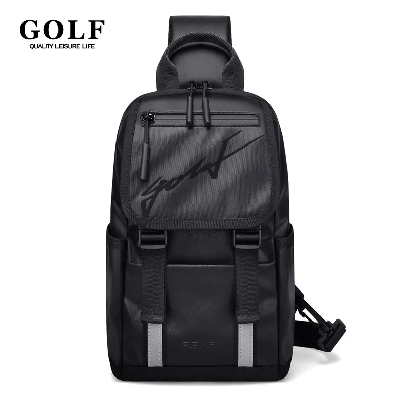 GOLF Men\'s Chest Bag Male Shoulder Side Bag Nylon Mens Crossbody Bags Fashion Sling Cross Backpack Man Party Versatile Designer