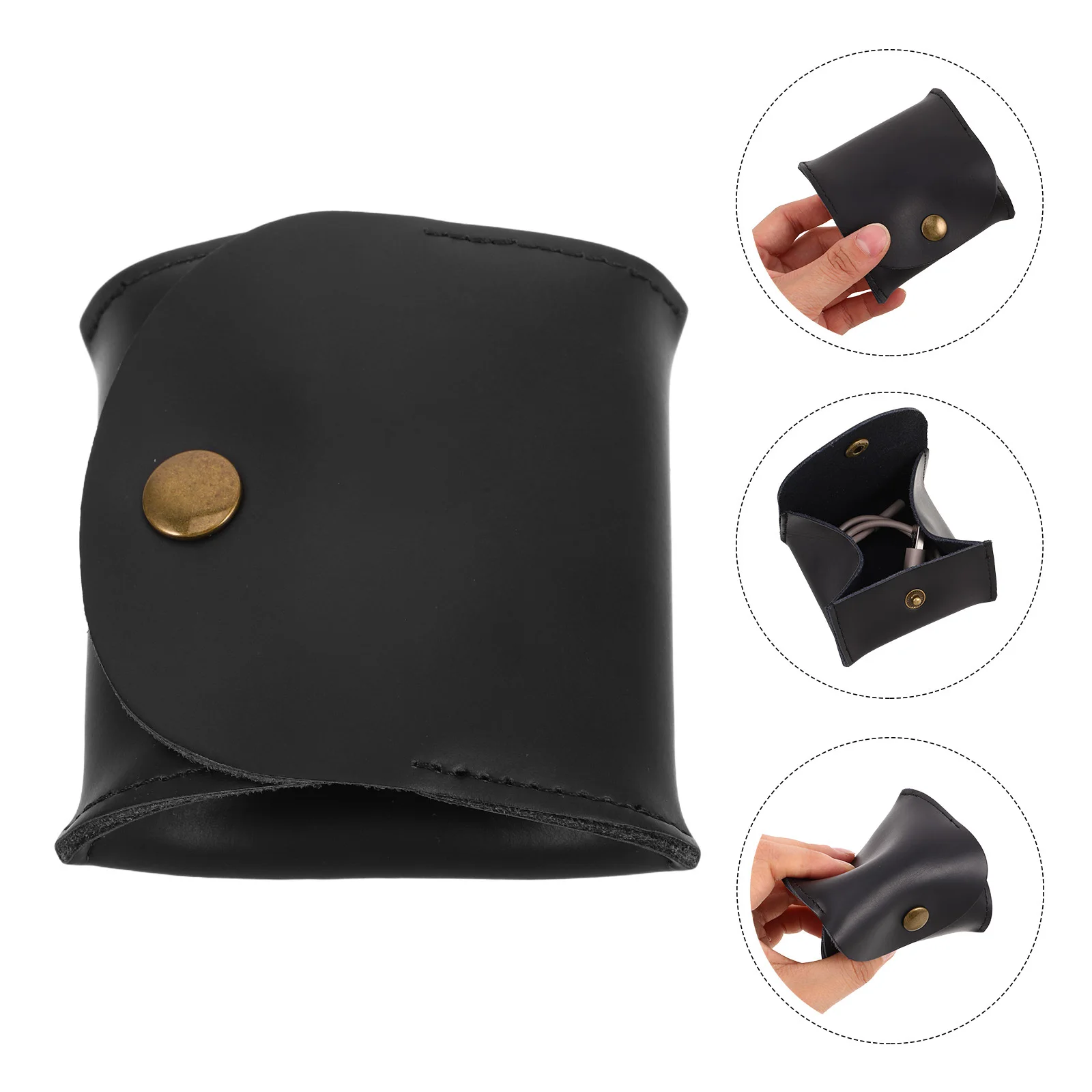 

Small Coin Pouch Wallet for Women Men Minimalist Earphone Case Compact Money Organizer Ideal for Coins Jewelry on-The-Go