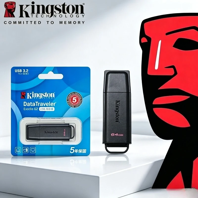 Kingston Data Traveler Exodia USB Flash Drive USB 3.2 Pen Drive DTXG2 128GB 256GB 512GB U Disk Memory Stick for Computer