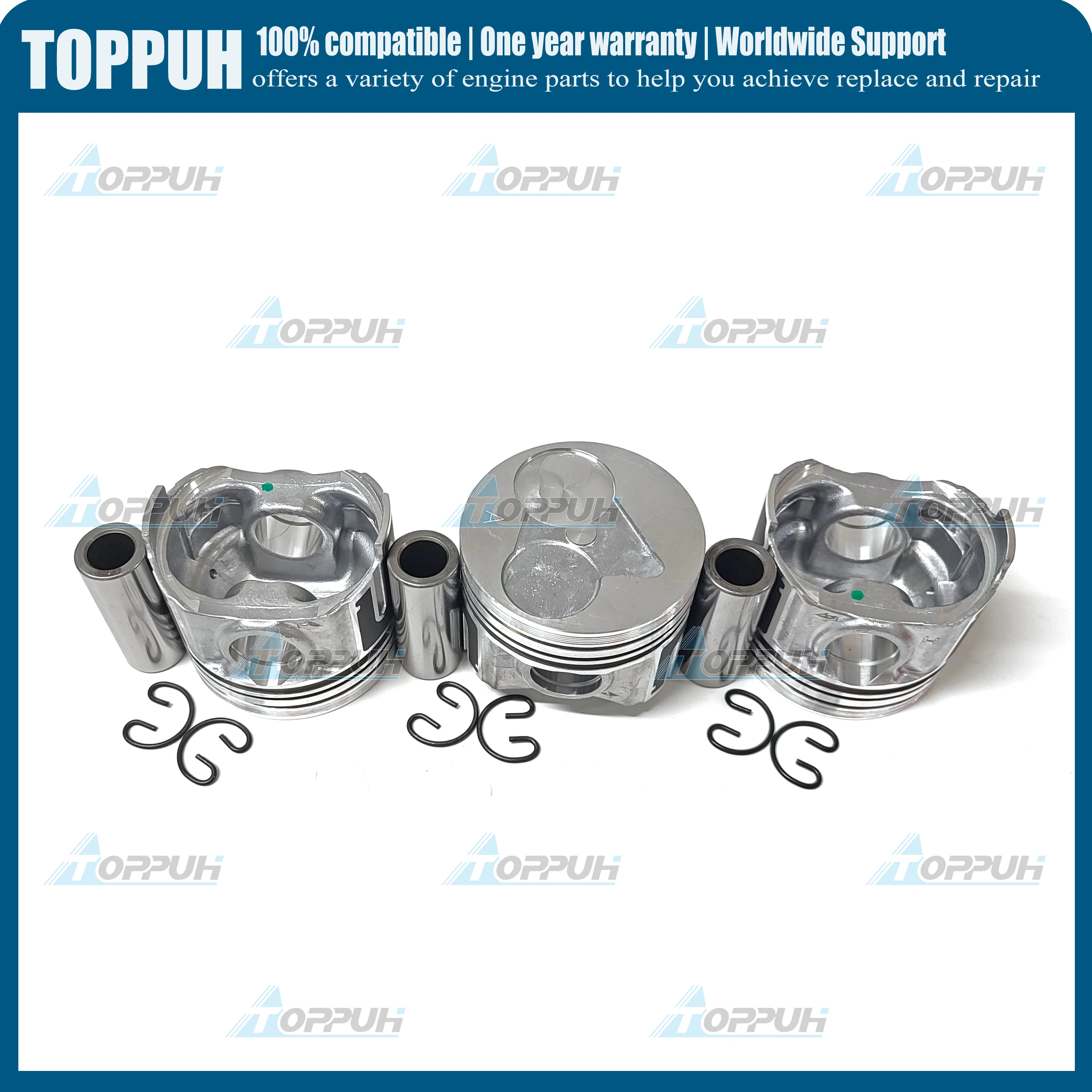 

D782 Piston Set For Kubota Engine STD 67mm (3 Sets)