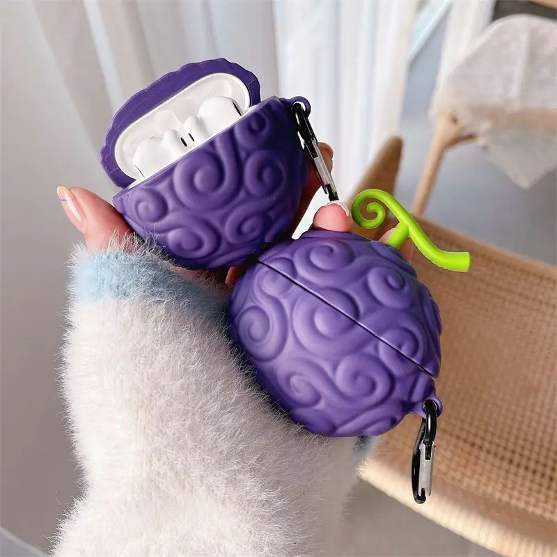 Apple Bluetooth Earbuds Case Anime One Piece Nika Devil Fruit AirPods 1/2 Generation Protective Case Pro 3rd Generation view 2
