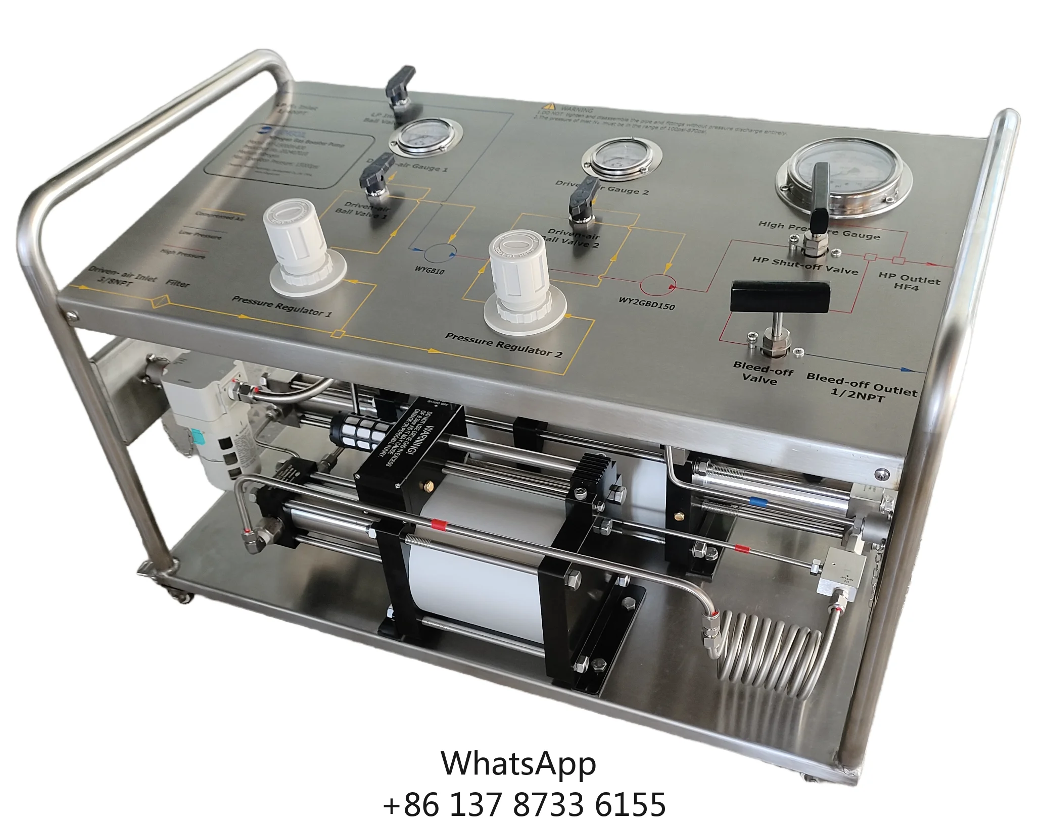 N2 Co2 Medium High Pressure Stainless Steel Nitrogen Test Equipment Pump