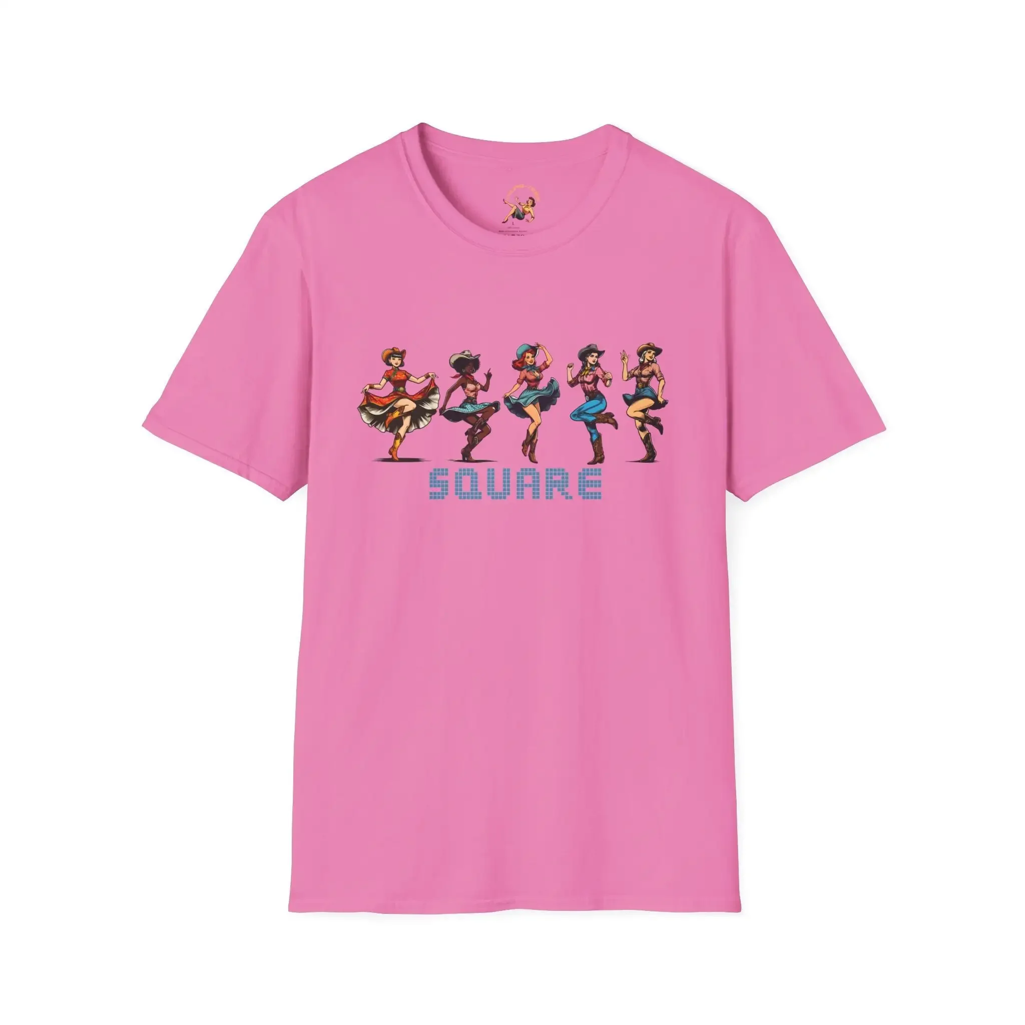 Square Dancing T-Shirt Cowgirl Retro Comic Vintage Western Cowboy