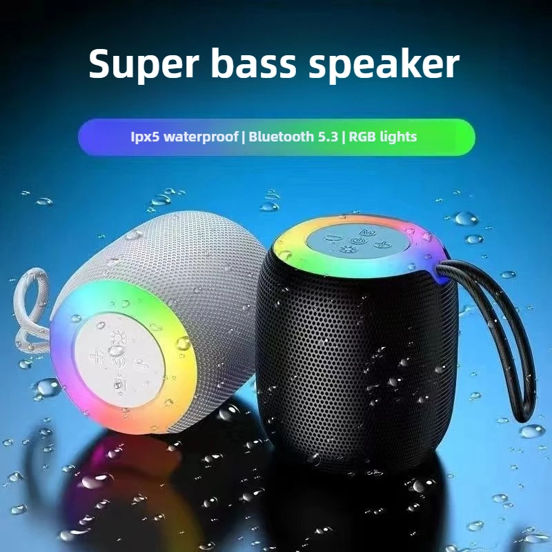 

SH309 Fabric Bluetooth Mini Speaker Colorful Lighting Small Long Battery New Audio Outdoor Sport Riding