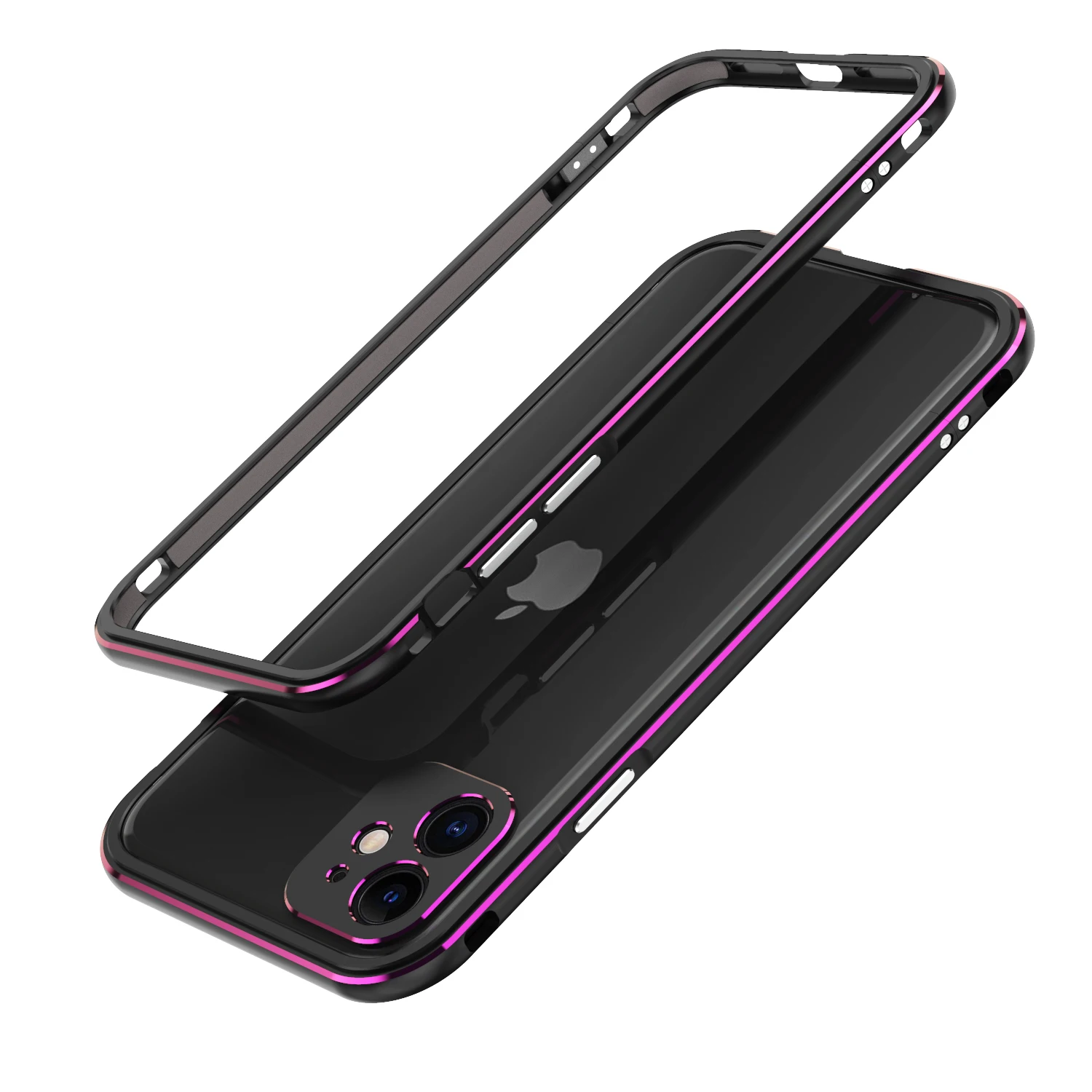 Case For iPhone11 Luxury Deluxe Ultra Thin aluminum Bumper for Apple iPhone 11 Pro Max  + 2 Film (1 Front +1 Rear)