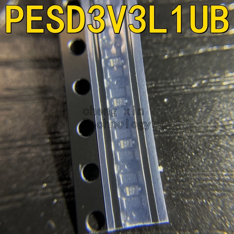 PESD3V3L1UB 50PCS SOD-523 New and Original silkscreen:Z7 PESD3V3L1UB115 Static and surge protection (TVS/ESD)