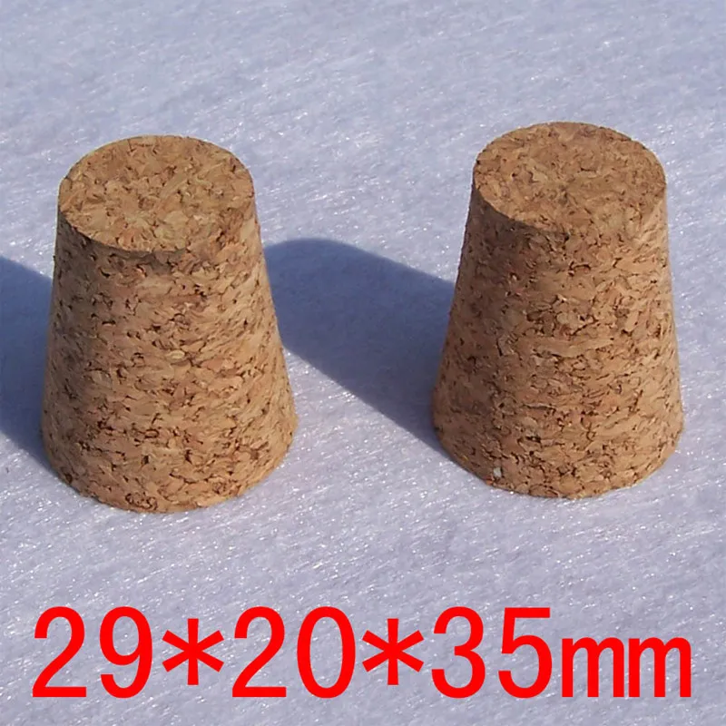 

29*20*35mm Lab Wooden Corks Test Tube Stoppers Glass Bottle Tea Jar Seal Plugs for School Experiment or Household