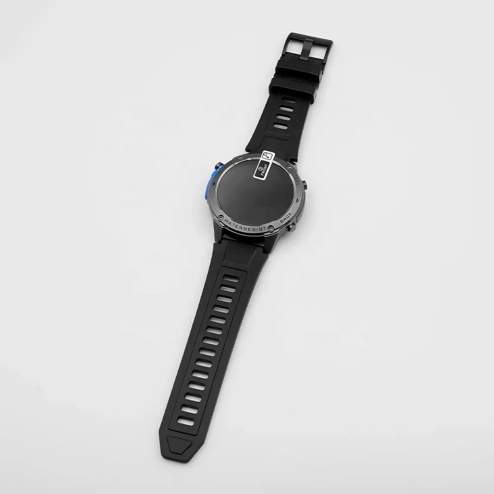 1.43 Polegadas Tela AMOLED Esportes Sistema de Posicionamento Global Smartwatch Masculino BT Fitness Tracker Pulseira