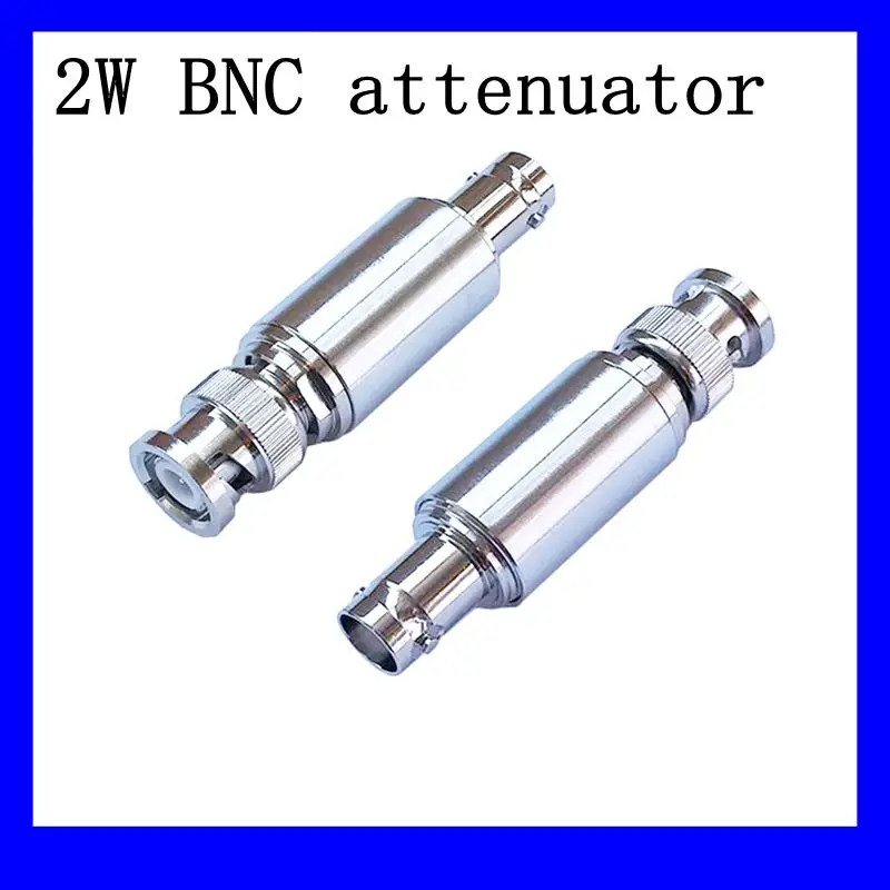 2W BNC RF Attenuator DC-3Ghz/4Ghz 1/2/3/5/6/10/15/20/30db/40db BNC RF coaxial Power plug Male to jack Female 50ohm