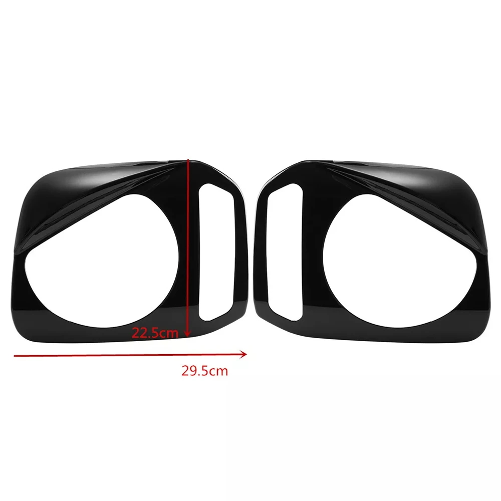 ​1Pair Lamp Hoods Car Front Headlight Head Light Lamp Decoration Cover Stickers for Suzuki Jimny 2007-2017 Exterior Accessories