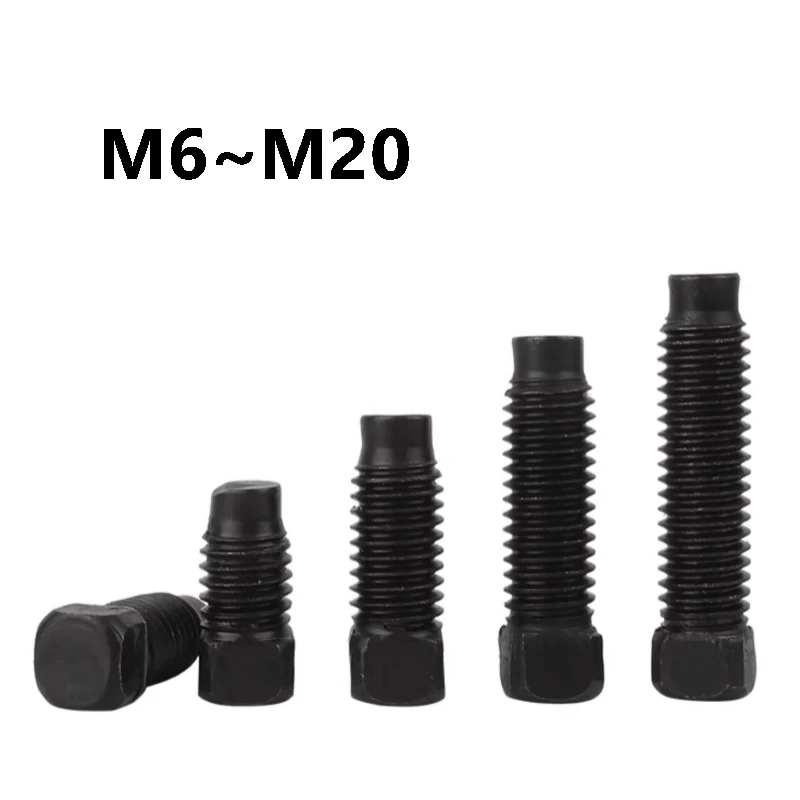 

M6 M8 M10 M12 M16 M20 Black Carbon Steel Square Head Convex End Set Screws Black Set Bolt Screws