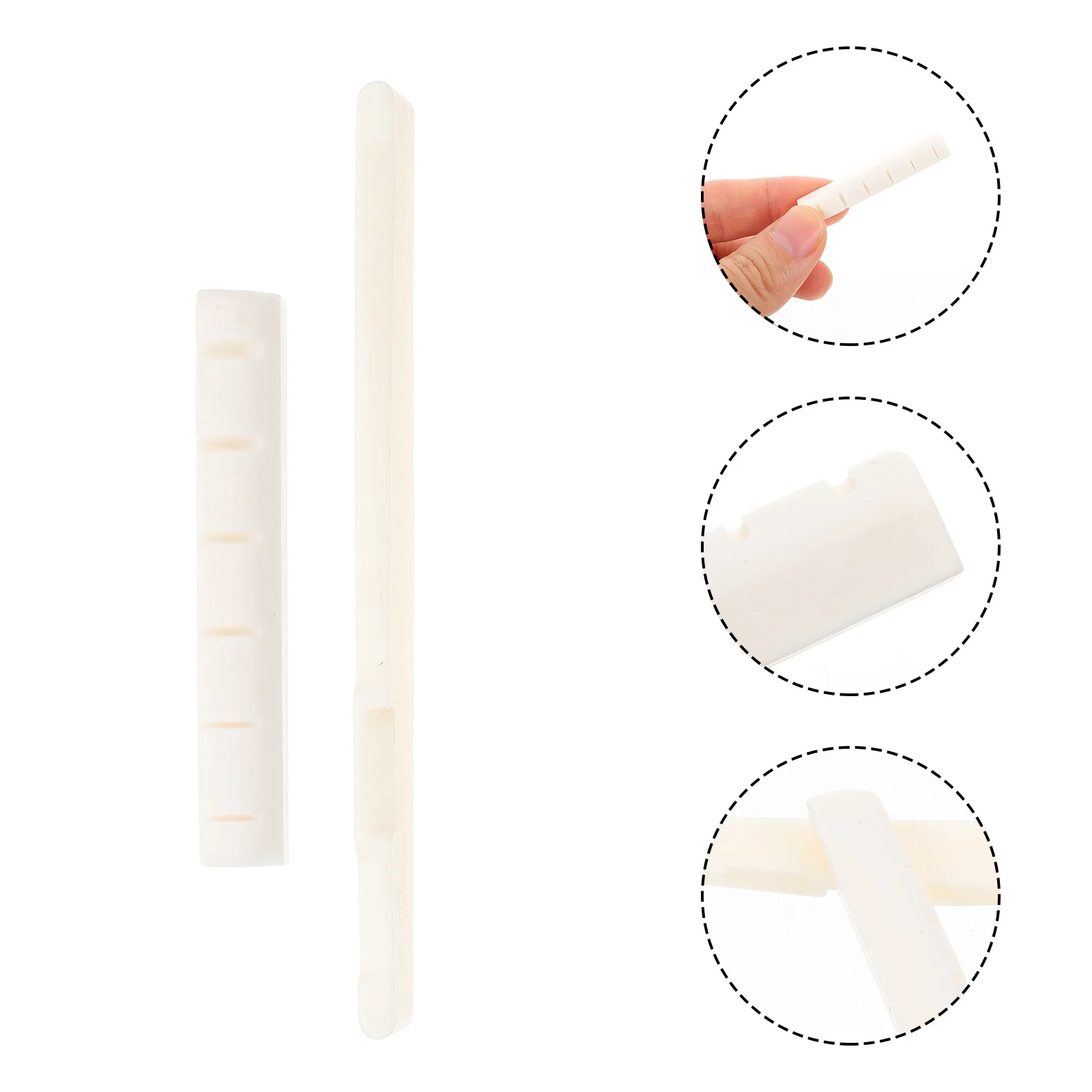 1 مجموعة وتر غيتار المكسرات الثور العظام الغيتار الملحقات أفضل دعم واضح ميلودي يجب أن يكون هدية جسر الجوز الخشب سلسلة لوازم #2