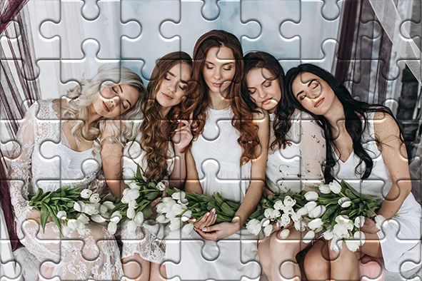 الإبداعية لطيفة الأخوات مخصص صورة فسيفساء شخصية الضغط الألغاز بازل قطع للأطفال لعبة طفل هدية