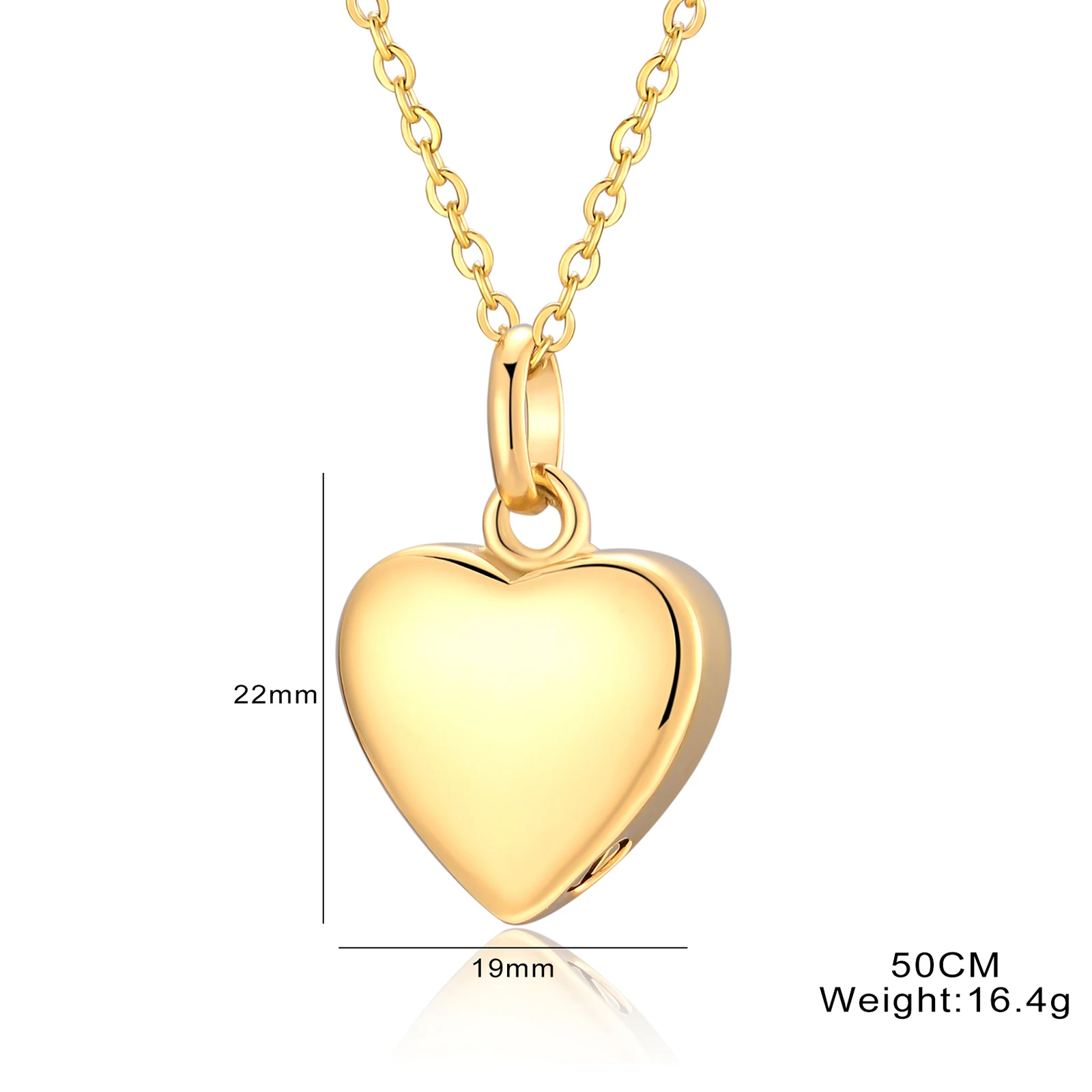 Pet Cremation Jewelry Memorial Urn Necklace for Ashes Love Heart Pendant Stainless Steel Ashes Holder Custom Engravab Keepsake