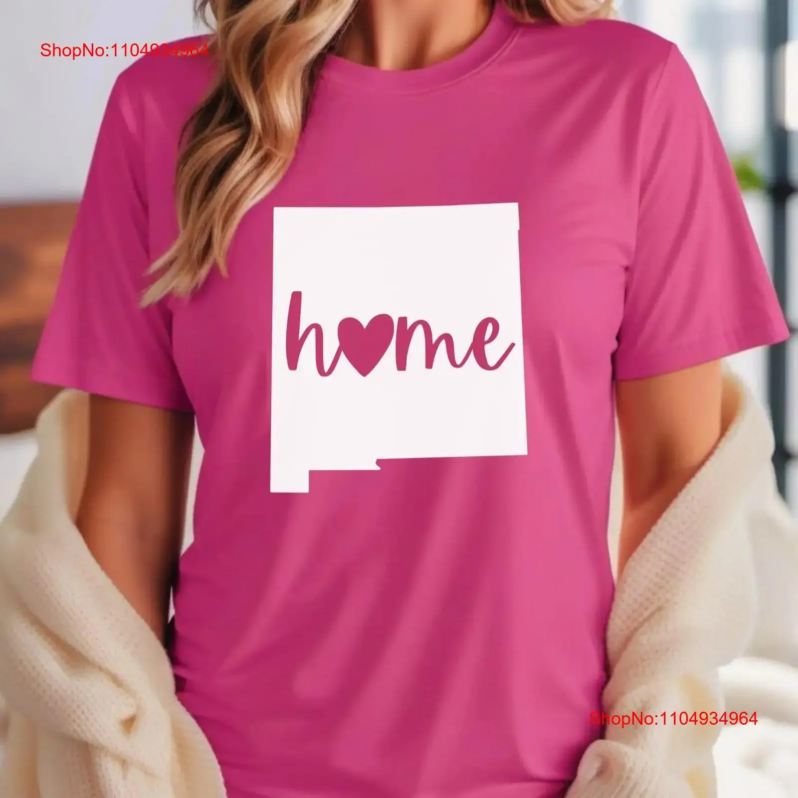 

New Mexico Home T Shirt vintage Washed Breathable designer clothes Soft Slightly Stylish Unisex streetwear graphic Stretched