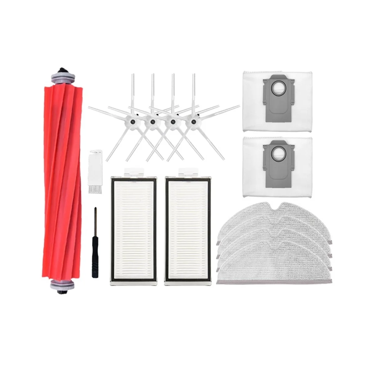 أجزاء مكنسة كهربائية ل شاومي روبوروك ، Q7 ، Q7 زائد ، Q7 ماكس ، Q7 ماكس ، Q7 زائد ، Q7 ، ماكس زائد ، T8 ، فرشاة الجانب الرئيسي ، فلتر هيبا ، ممسحة