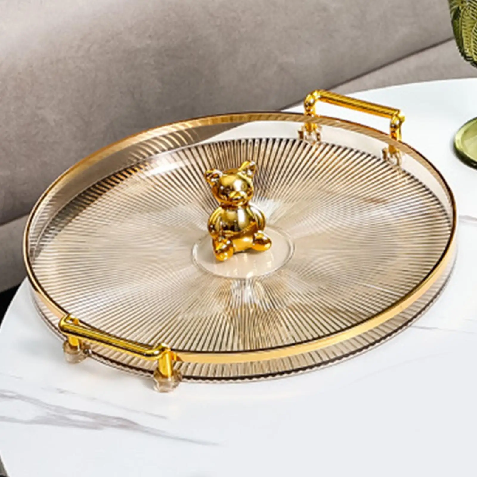 

Nordic Serving Tray with Handles Snack Candies Plate Food Tray for Tableware