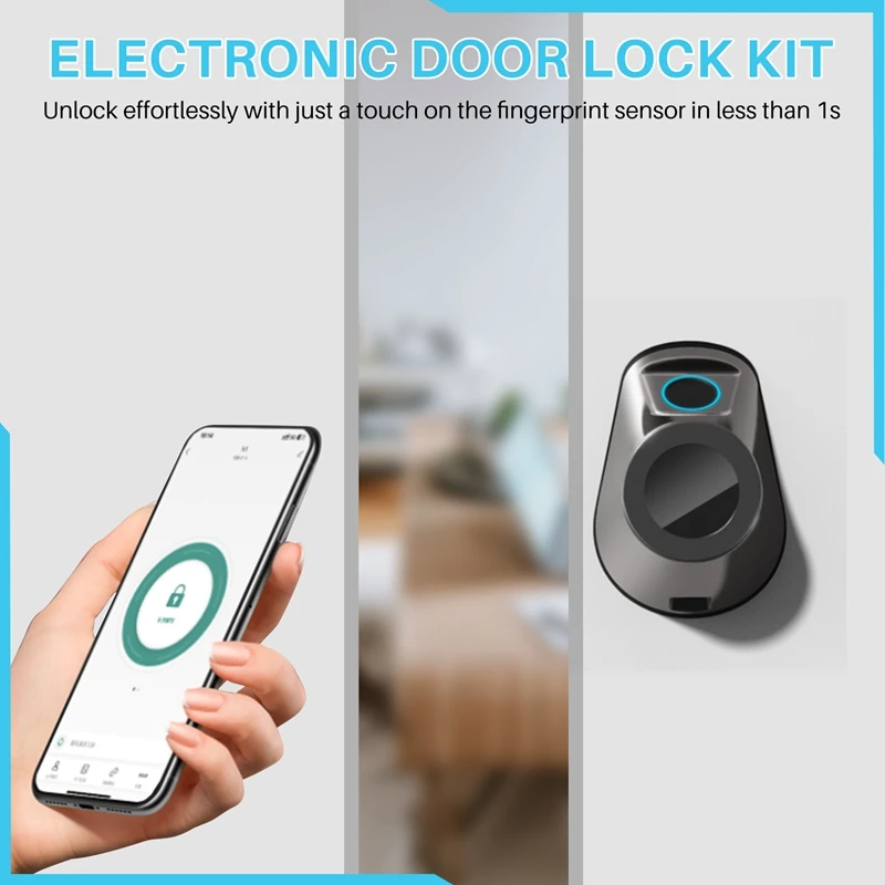 Electronic Door Lock For Tuya Intelligent Lock Keyless Entry Digital Door Lock Smart Deadbolt With Fingerprint