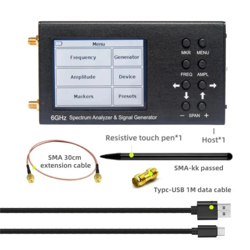 New PSA6 6GHz Portable Spectrum Analyzer Signal Genertor 3G 4G LTE CDMA DCS GSM GPRS GLONASS