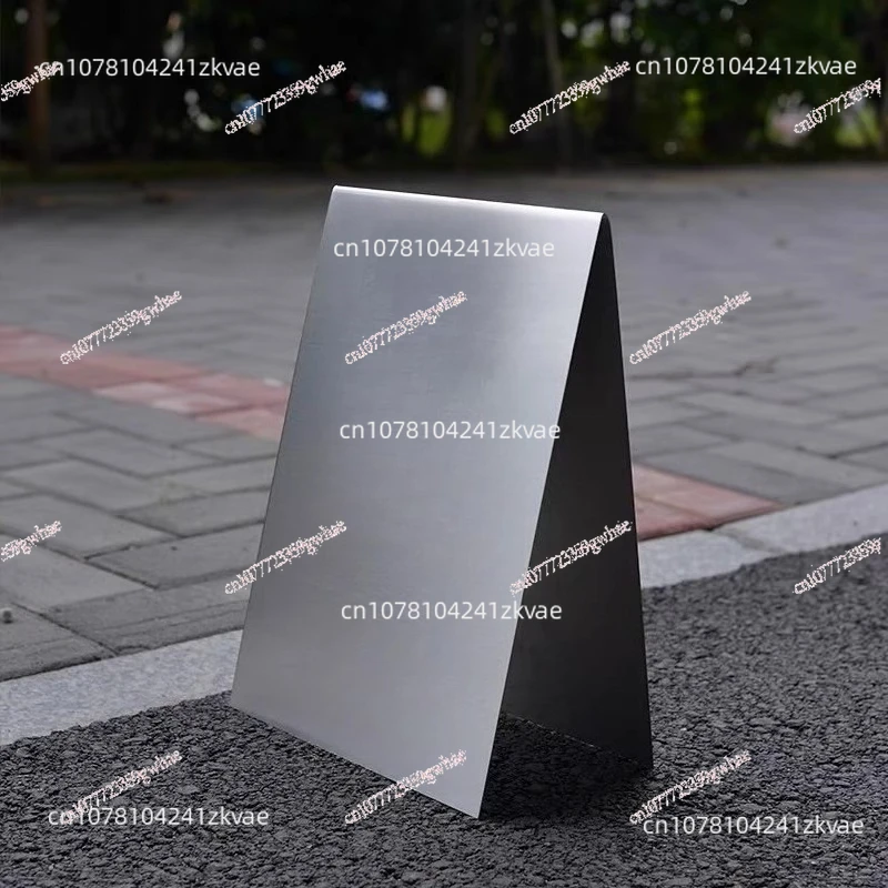 

Floor-standing stainless steel signboard standing Internet celebrity photo punching mirror billboard coffee shop display board