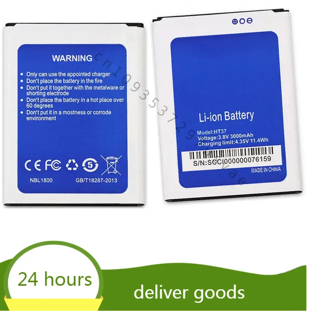 For HOMTOM HT37 PRO    battery 3000mAh 11.4wh 3.8v for homtom Cellphone batteries