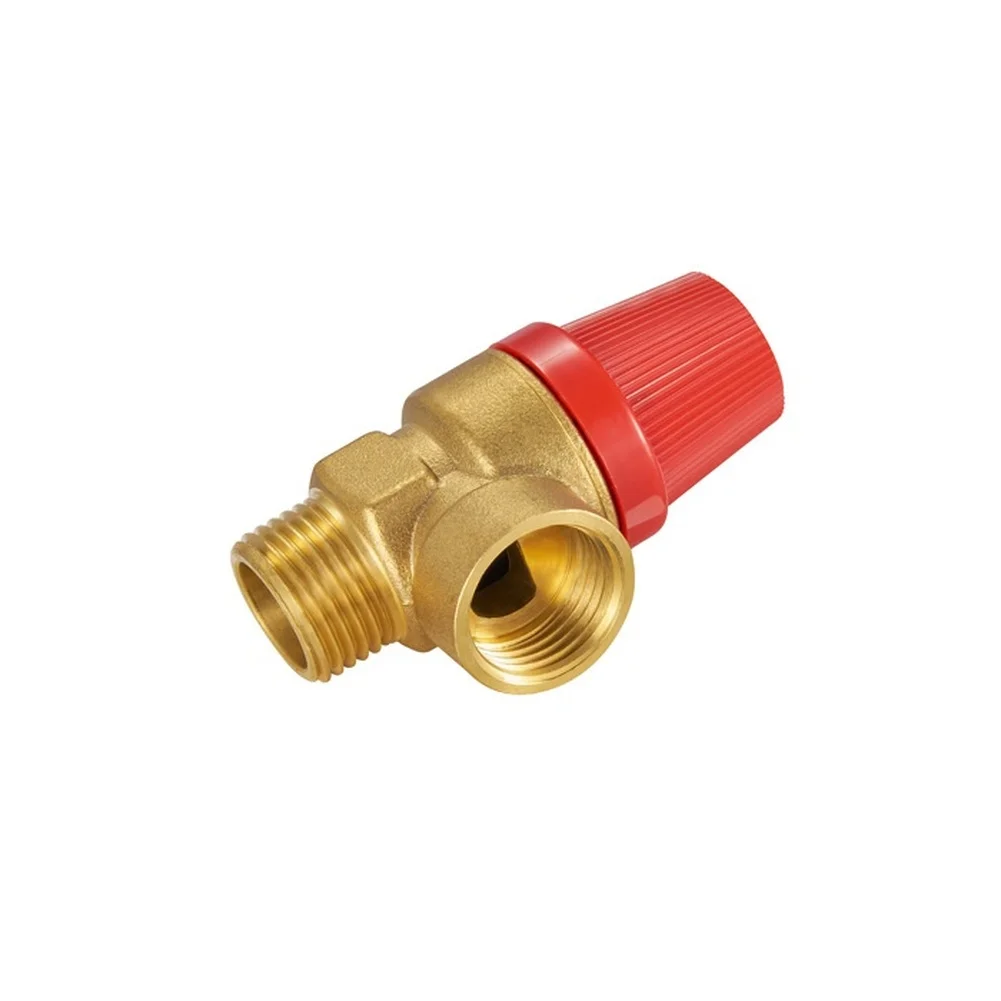Brass Safety Relief Valve for Domestic For Heating Systems SS304 Spring Ensures Durability Over Repeated Pressure Cycling Events