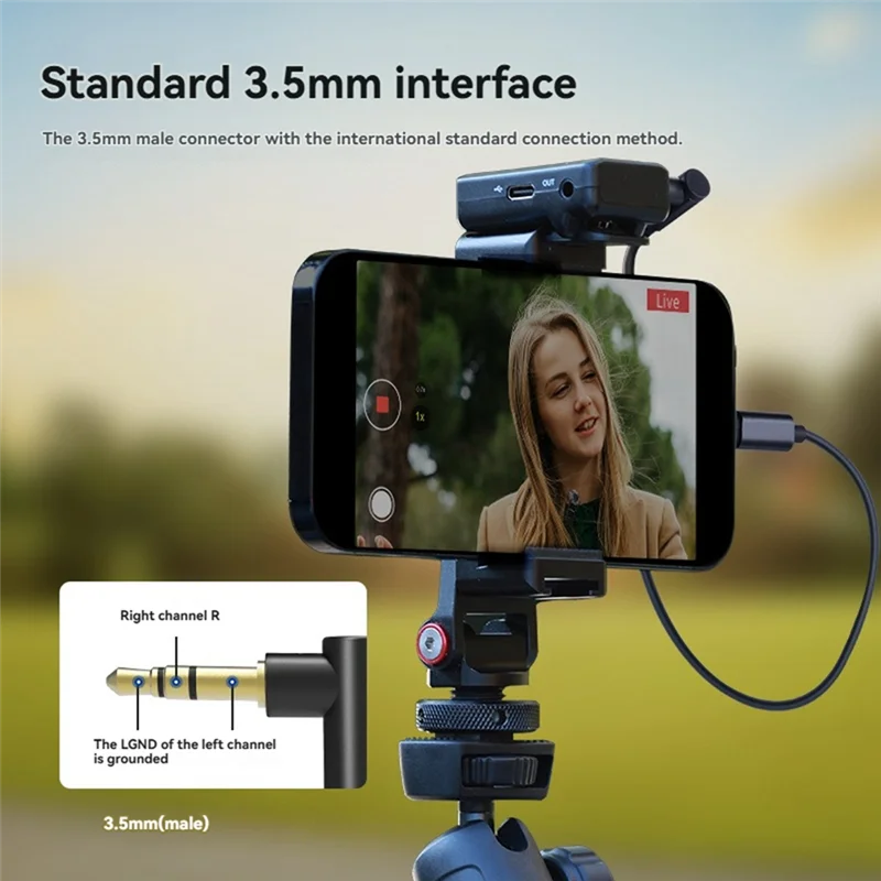 ABJF-2PCS Audiokabel Stecker auf Stecker 3,5 mm TRS auf USB C + 3,5 mm TRS auf Lightning für PC Mikrofon iPhone Ipad Android Mac