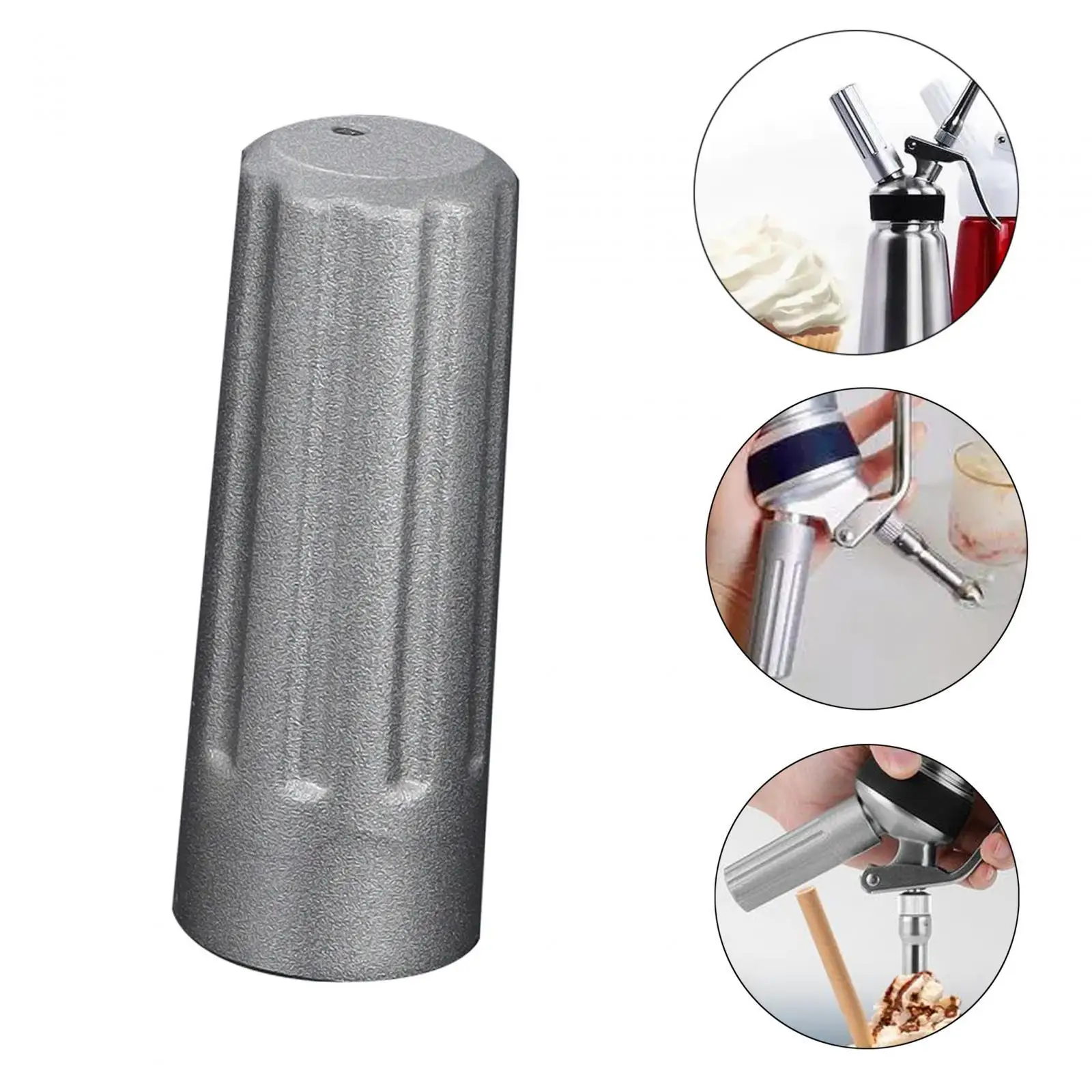 Cream Charger Holder Whipped Cream Dispenser Accessory Cartridge Holder Aluminum Cake Decorating Tool