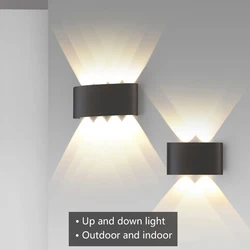 LED-wandlamp Buiten Waterdicht IP65 Veranda Tuin Wandlamp & Binnen Slaapkamer Nachtkastje Decoratie Verlichting Lamp Aluminium