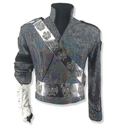 Role-player Rare Michael Jackson Outfit for BAD Bucharest Tour Impersonator Cosplay Halloween Christmas