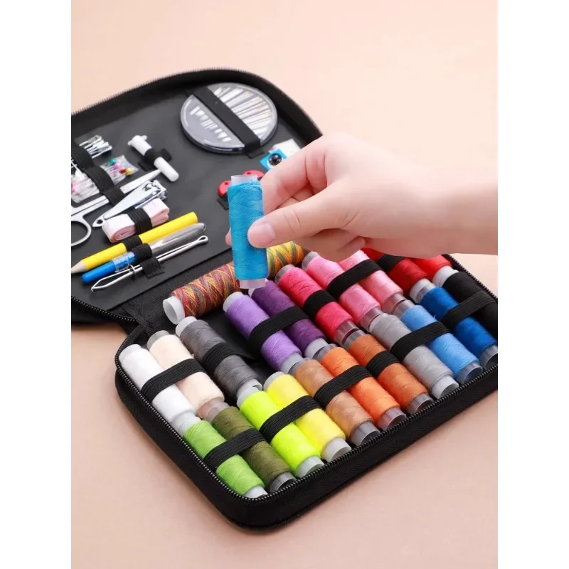 Sewing box household sewing kit high quality good practical full set sewing thread high-end multi-color cutting  tools