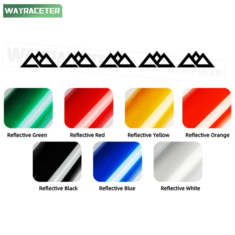 5 Pcs Car Tires Alloy Rim Wheel Sticker Reflective Vinyl Decal For Ford Explorer U625 2020 2021 2022 2023 Timberline Accessories