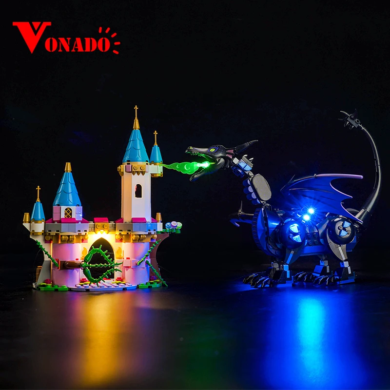 

Vonado 5V LED light 43240 set suitable for Maleficent's Dragon Form building block gift (including lighting accessories only)