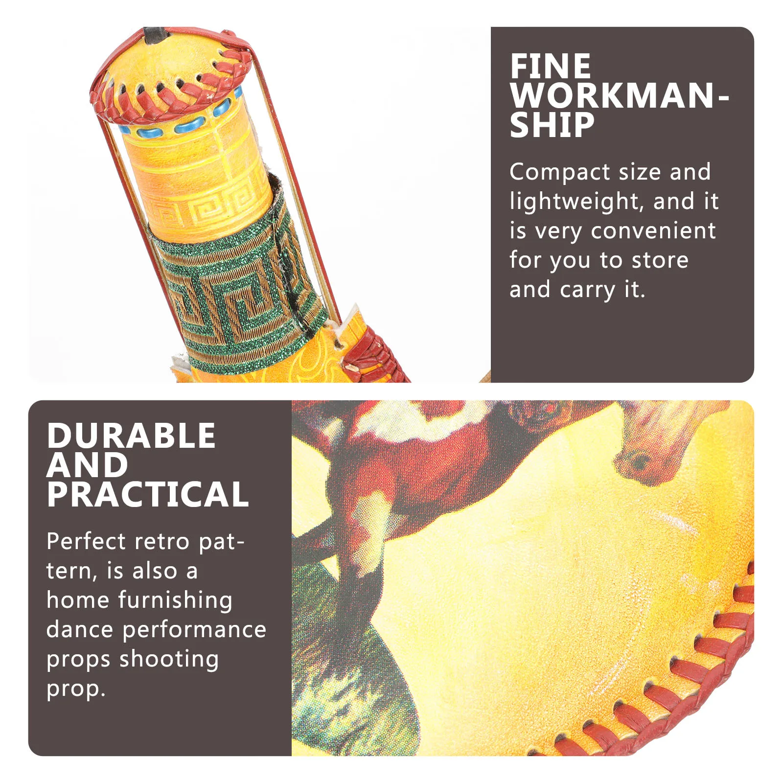 

Portable Hanging Wine Bota Bag Retro Jug Decoration Wear-Resistant Wine Skin for Outdoor Camping Hiking Fishing Dance