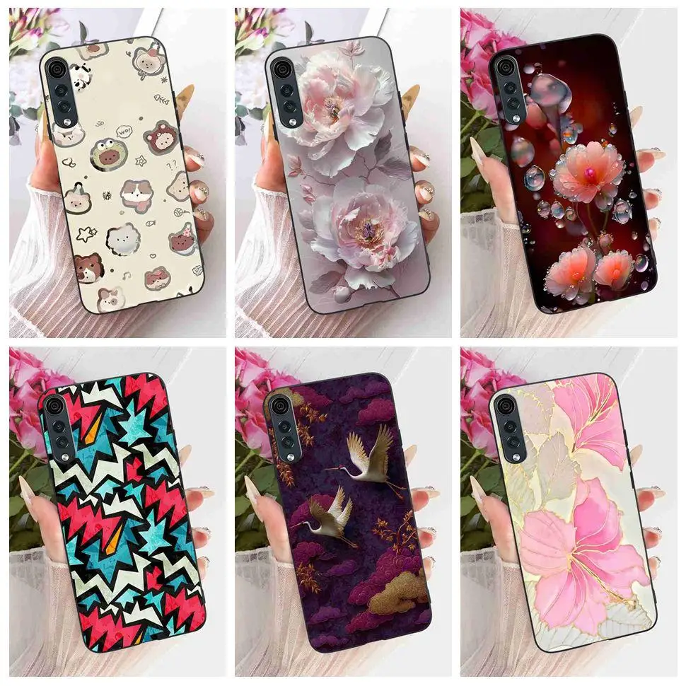 For LG Velvet 4G LMG910EMW  Case Fashion Simple Style Silicone TPU Black Cover For LG velvet 5G Lg Velvet 5G UW 6.8" Phone Cases
