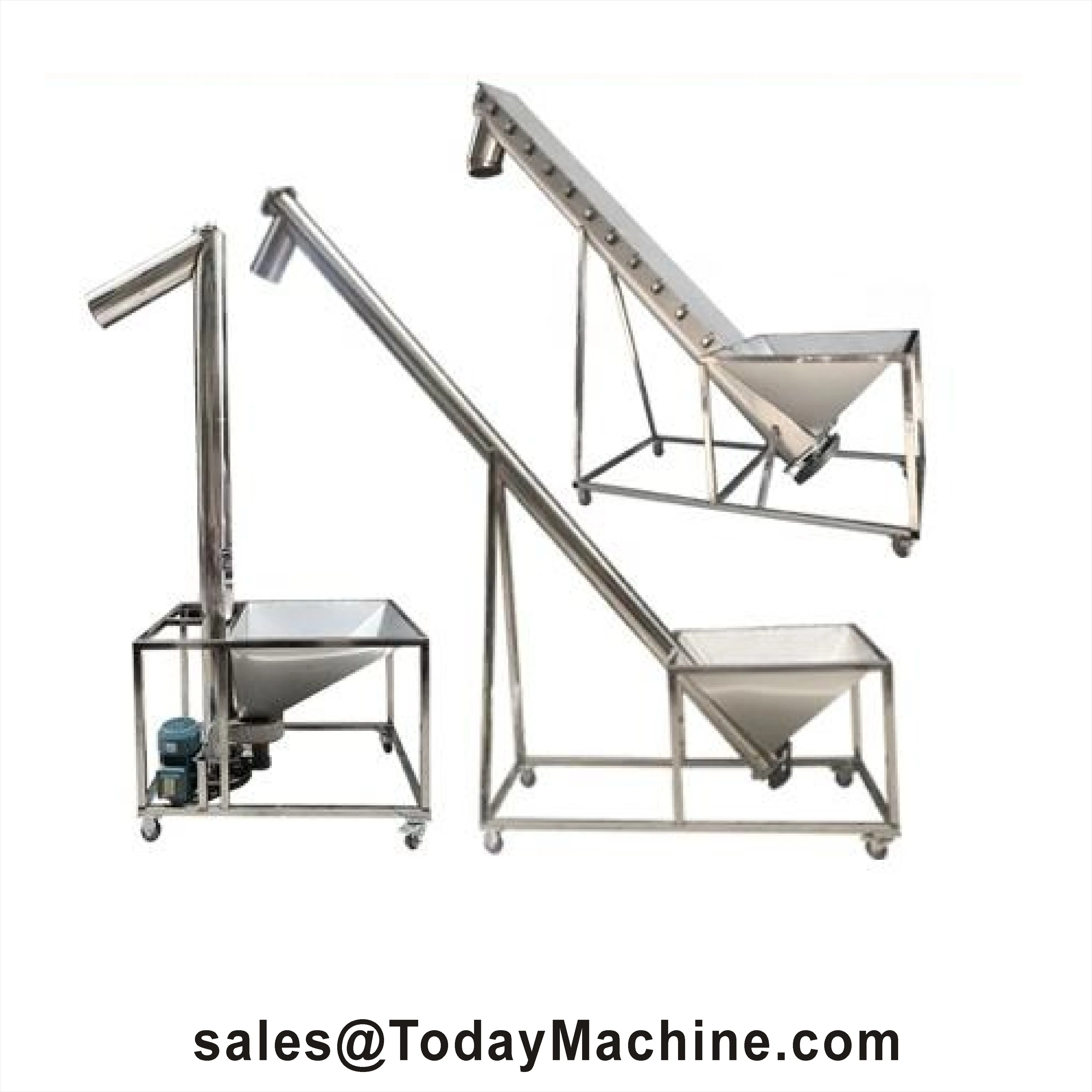 Feeding Stable Output Custom Angle Length Inclined Screw Conveyor for Cement Grain Sand Continuous Screw Transporter