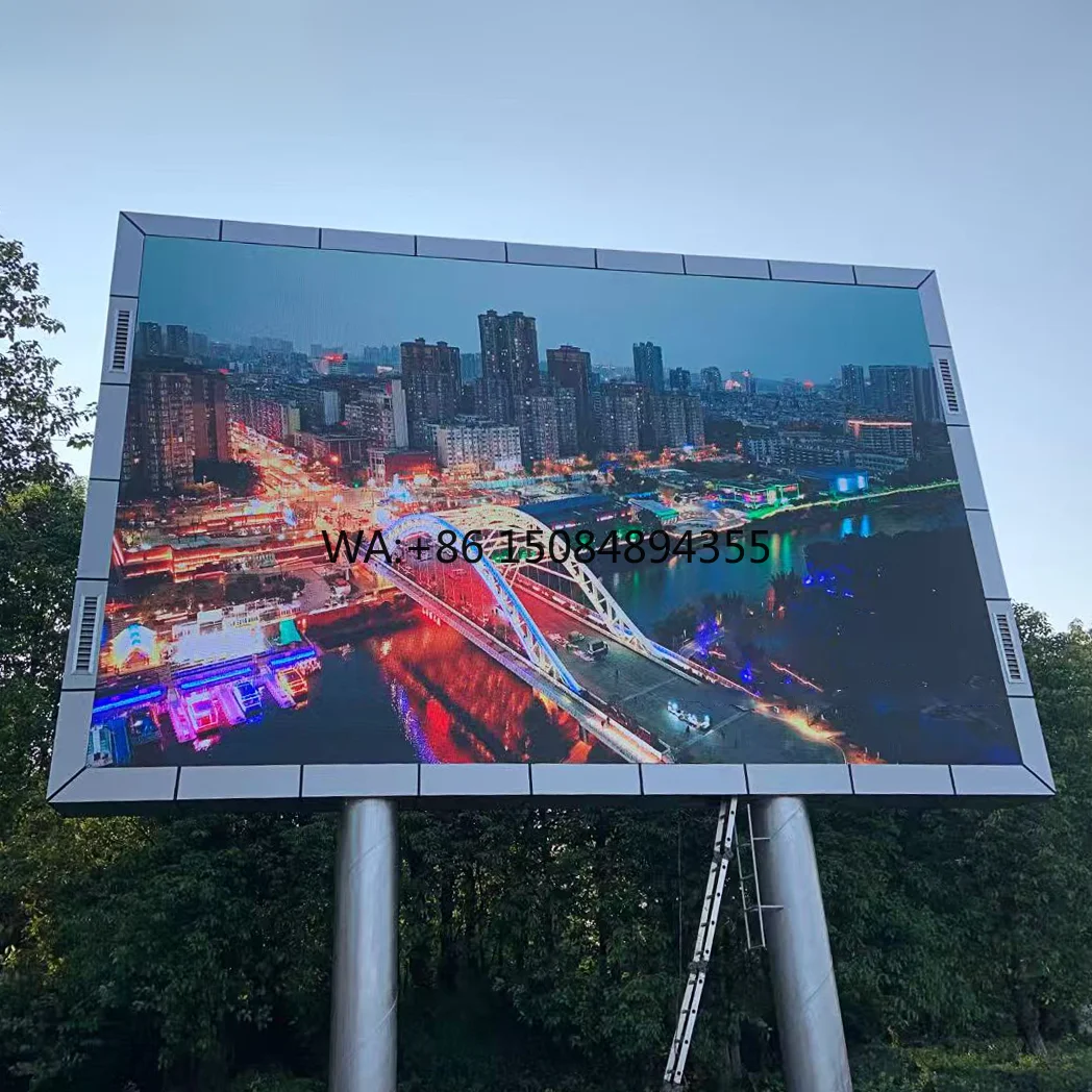 

Outdoor Full Color P3 LED Advertising Screen IP65 Waterproof High Definition 5000cd Brightness Sunlight Readable Street/Mall