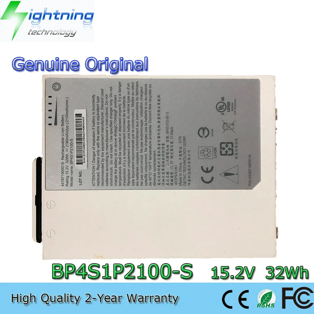 

Новый оригинальный аккумулятор для ноутбука BP4S1P2100-S 15,2 В 32 Втч 2160 мАч для планшета Getac RX10 RX10H 441871900019 242871900019 и др.