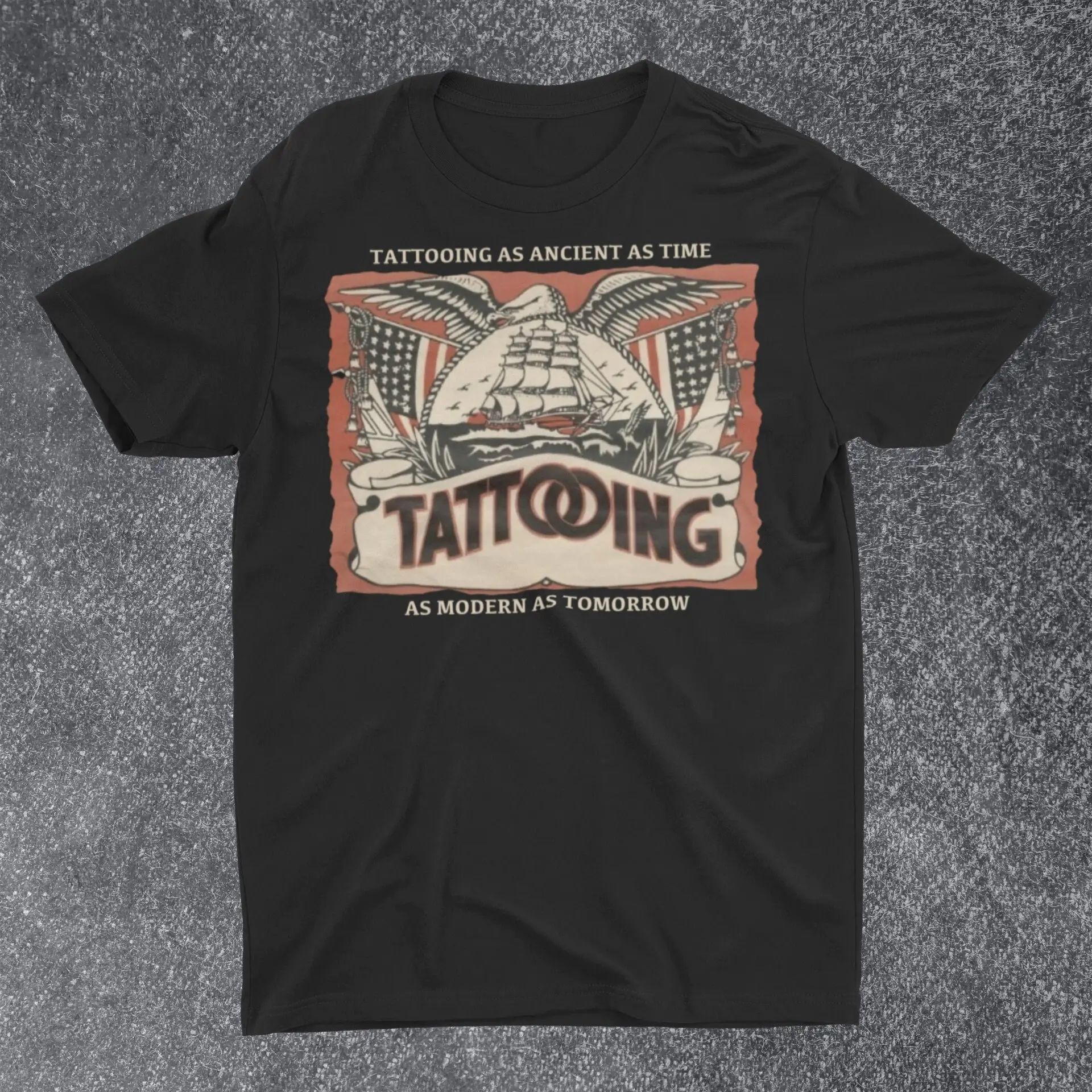 T-shirt de tatouage vintage, affiche publicitaire classique pour artistes et encreurs GérDistMurcia, vêtements punk rétro gothiques en déclin