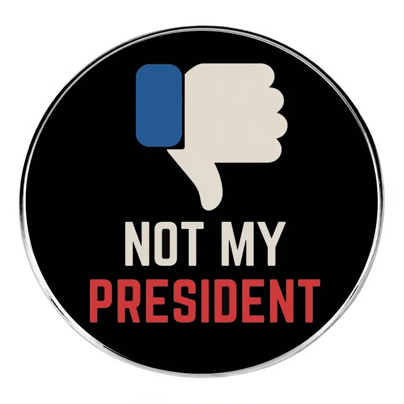 ليس رئيسي دبابيس شارة التلبيب مضحك السخرية بروش حقيبة الملابس الديكور المجوهرات