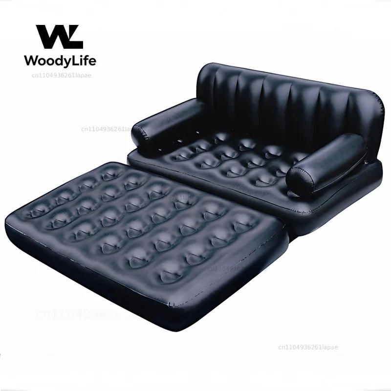 Multifunctional Folding Inflatable Sofa Bed Lazy Beach Chair Outdoor Camping Double Inflatable Mattress