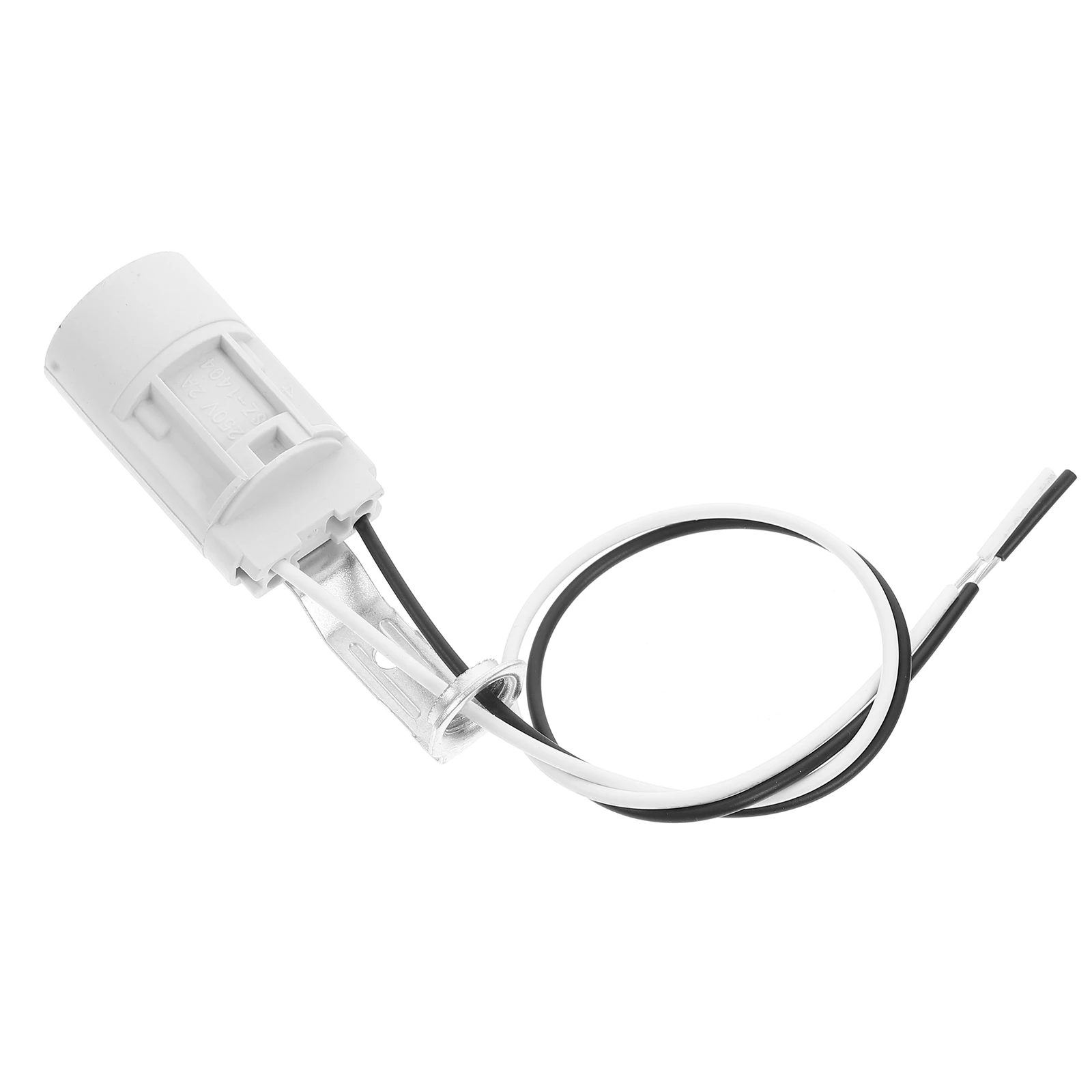 

Crystal Lamp Holder Socket Headband E14 Bulb Holders with Wire Candelabra Base Plastic