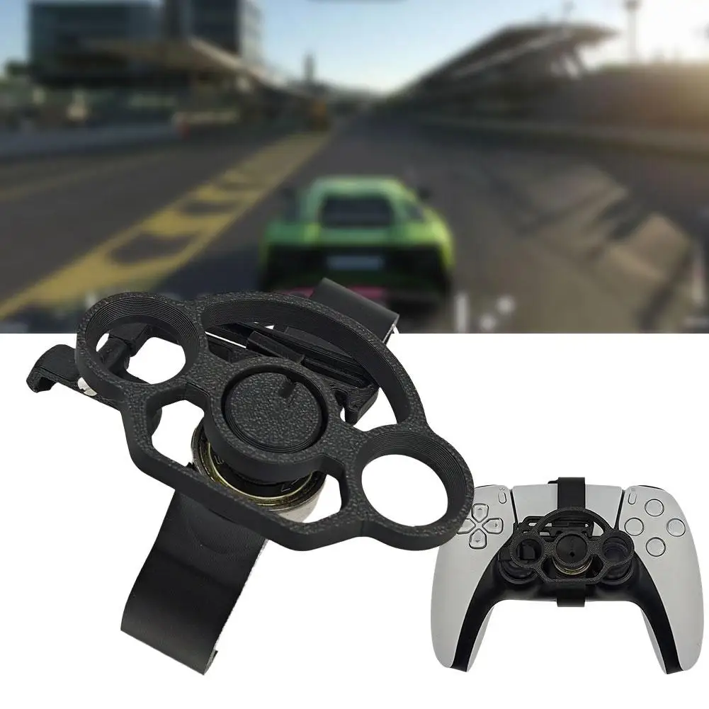 Mini volante con mango de impresión 3D para PS5 y PS5 Slim Game Controller, accesorios auxiliares de repuesto