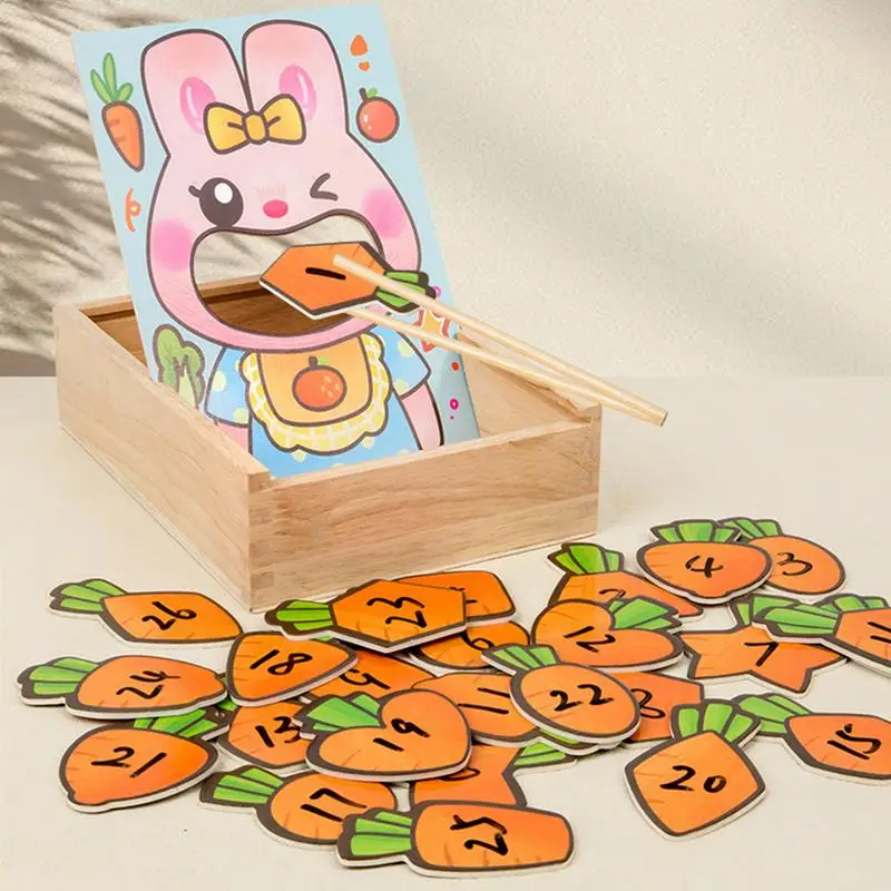 Wooden Puzzles For Kids Educational Rabbit Puzzle Toy Creative Rabbit Toy Puzzles For Children Early Educational Rabbit Puzzle