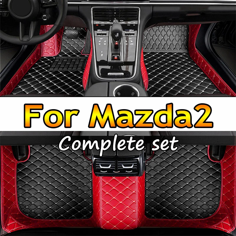 

Car Floor Mats For Mazda2 Mazda 2 Demio Toyota Yaris R DJ DL 2015~2022 Leather Mat Rugs Carpets Interior Parts Car Accessories