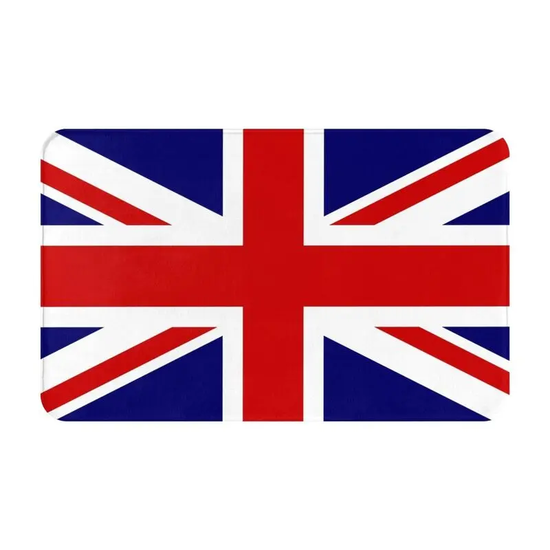 Custom British Flag Doormat Mat Anti-Slip Kitchen Bath Balcony Rug Carpet 40*60cm